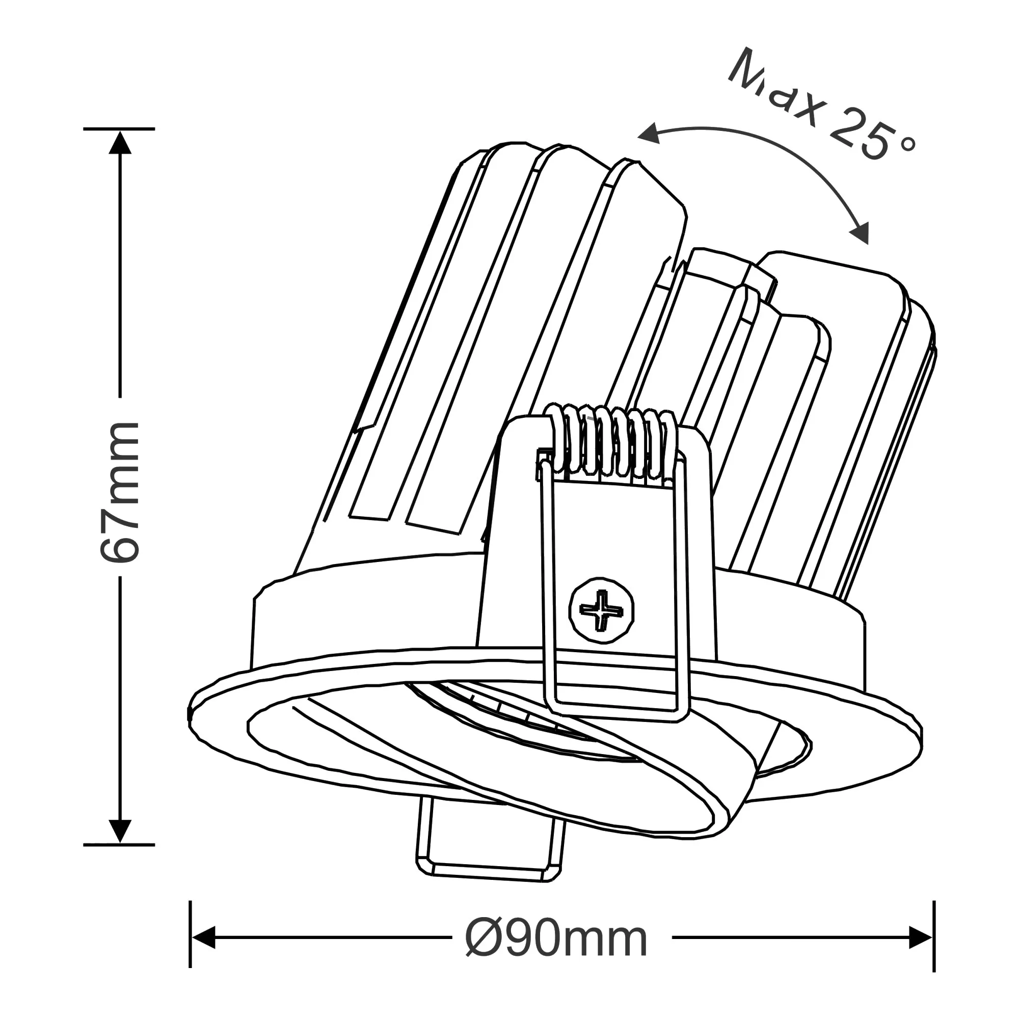 Bebe A 15 Recessed Ceiling Luminaires Dlux Round Recess Ceiling